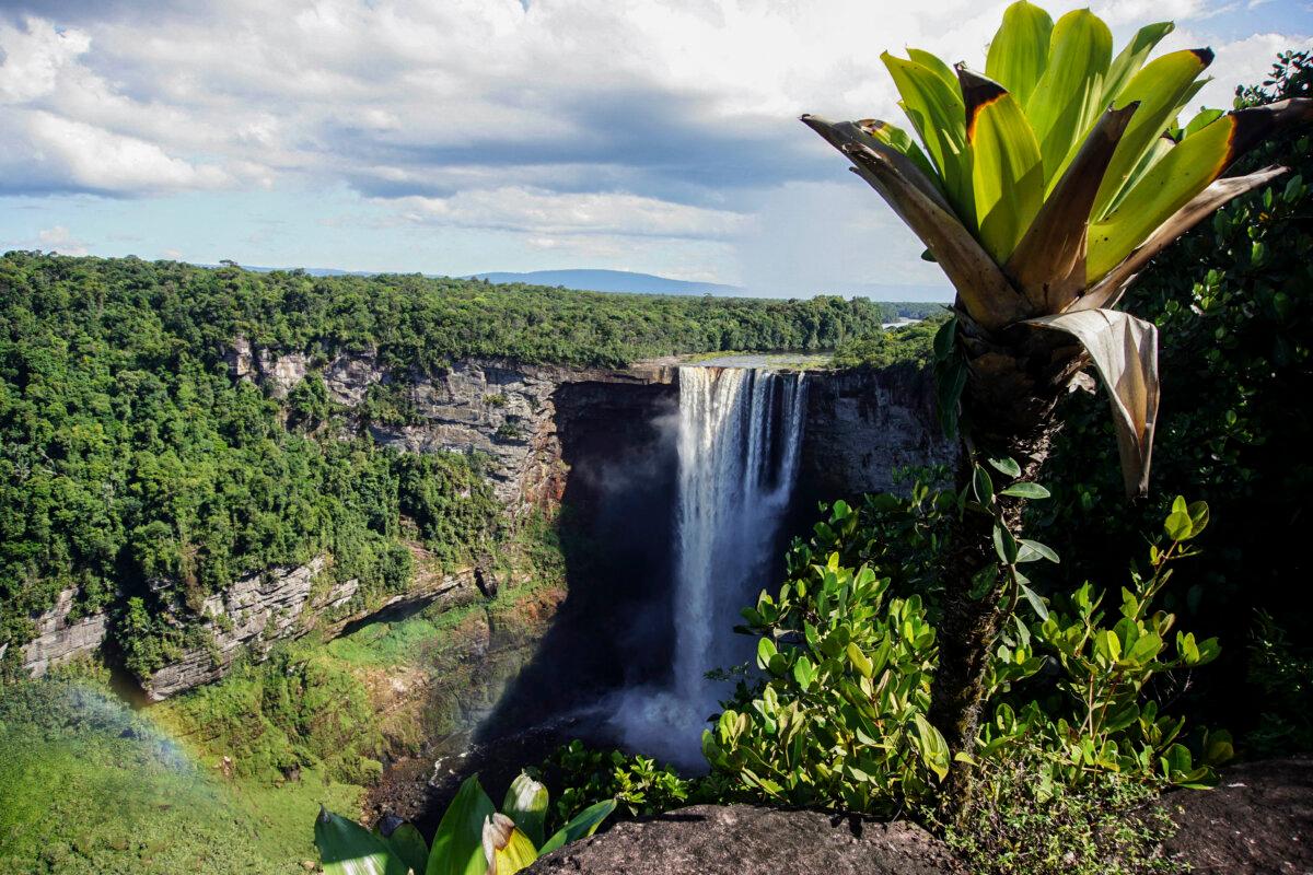 The Kaieteur Falls at the Kaieteur National Park in central Essequibo, Guyana, on Sept. 24, 2022. (PATRICK FORT/AFP via Getty Images)