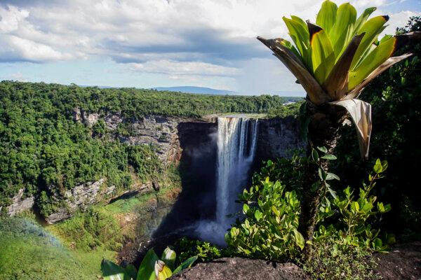 The Kaieteur Falls at the Kaieteur National Park in Central Essequibo, Guyana, on Sept. 24, 2022. (Patrick Fort /AFP via Getty Images)