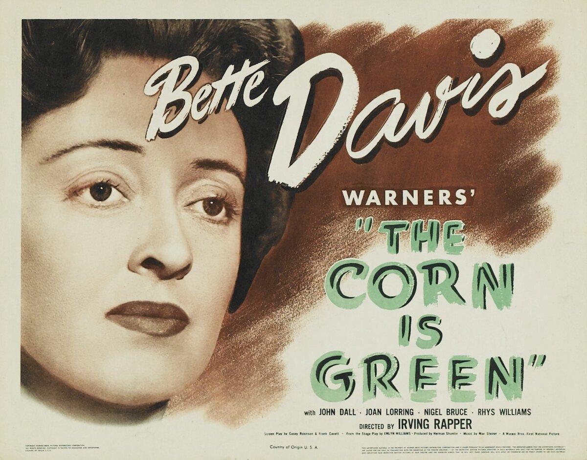 A lobby card for the 1945 film “The Corn is Green.” (MovieStillsDB)
