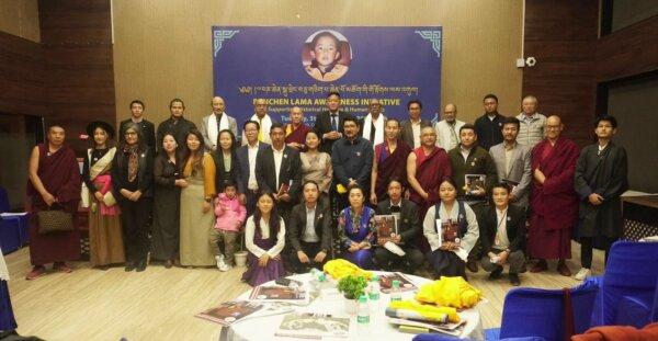 A discussion panel consisting of Indian Members of Parliament, Members of the Central Tibetan Administration, Tibetan religious leaders, human rights activists, and concerned citizens at the launch of the Panchen Lama Awareness Initiative at the Constitution Club, in New Delhi, on Dec. 5, 2023. (Photo courtesy of Panchen Lama Awareness Initiative)