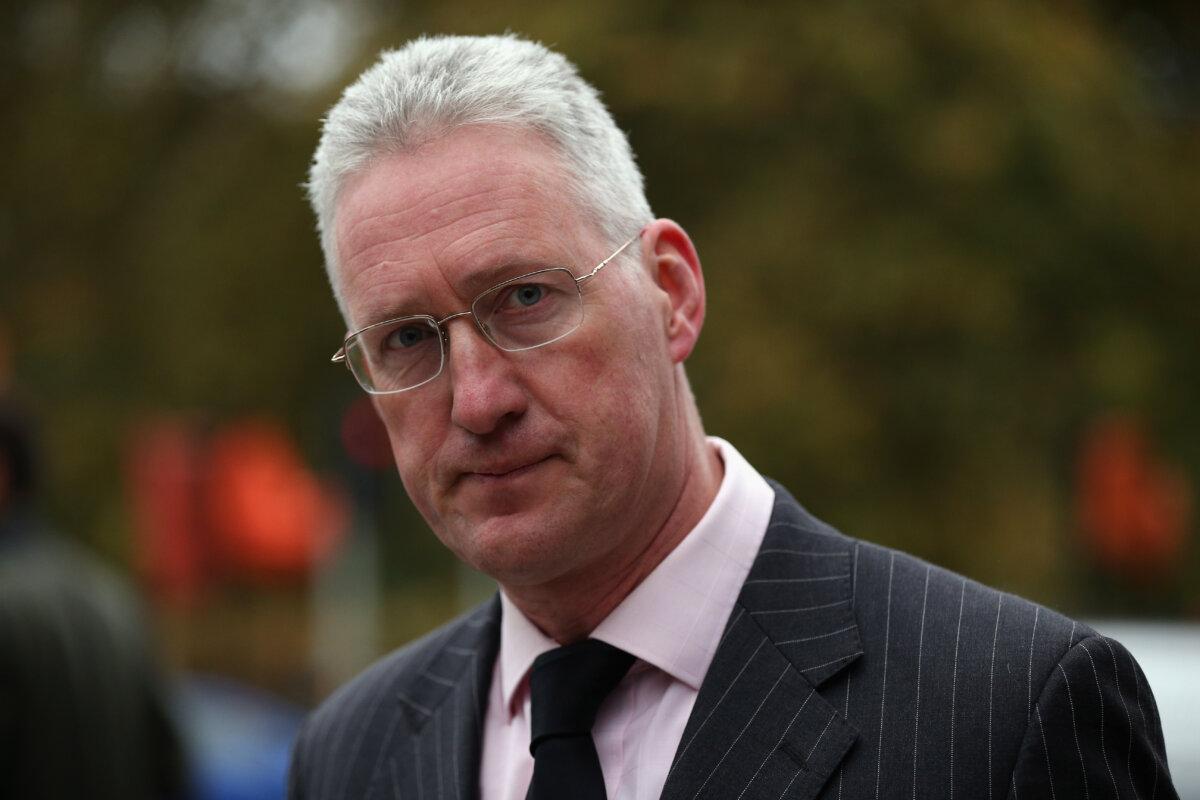 Lembit Opik arrives at St. Georges Cathedral for a memorial service for former Liberal Democrat leader Charles Kennedy in London on Nov. 3, 2015. (Dan Kitwood/Getty Images)