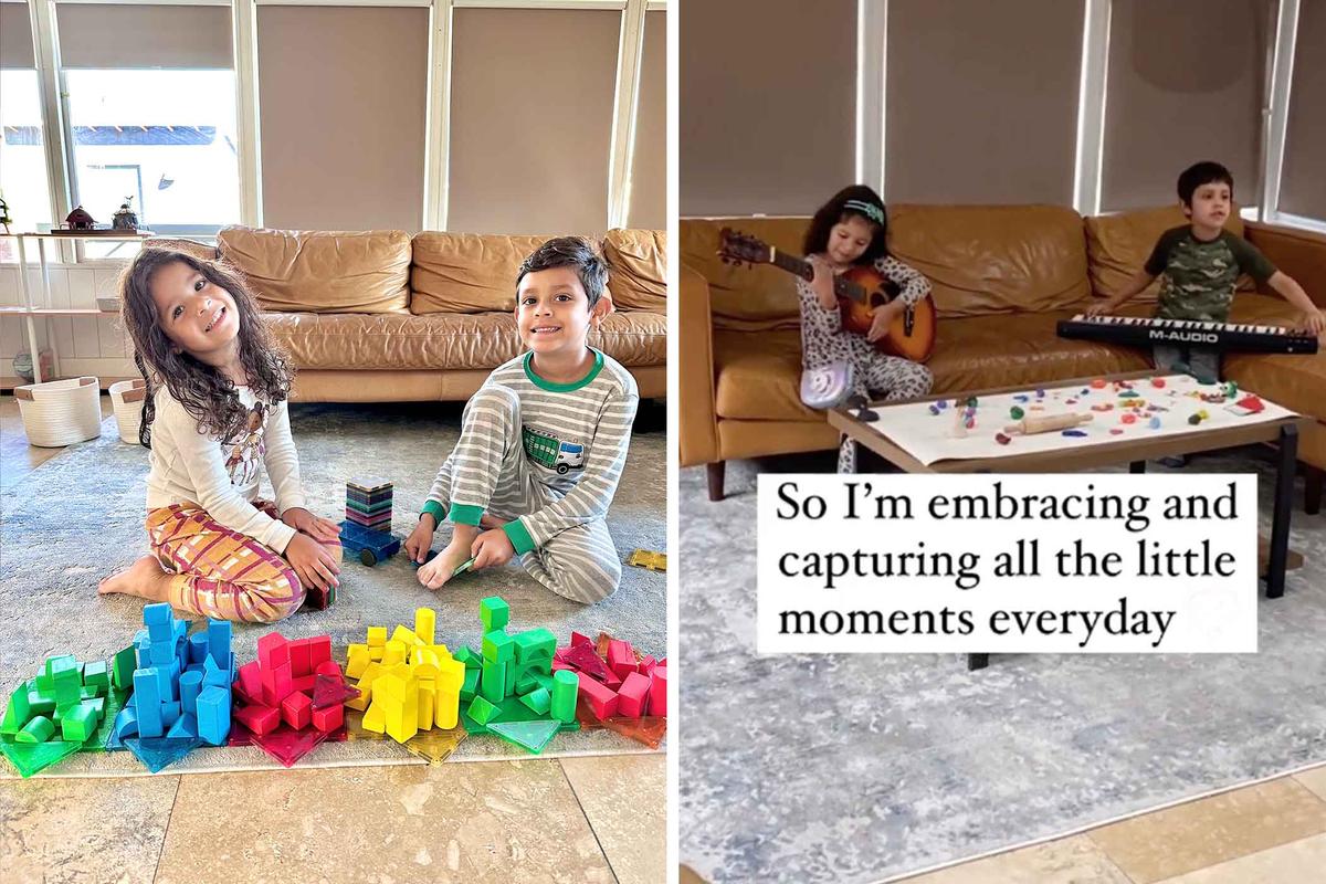 The Gonzalez kids entertain themselves with toys and musical instruments. (Courtesy of <a href="https://www.instagram.com/nidializbet/">Nidia Lizbet Gonzalez</a>)
