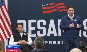 DeSantis Speaks at Meet and Greets in Iowa With Oklahoma Governor