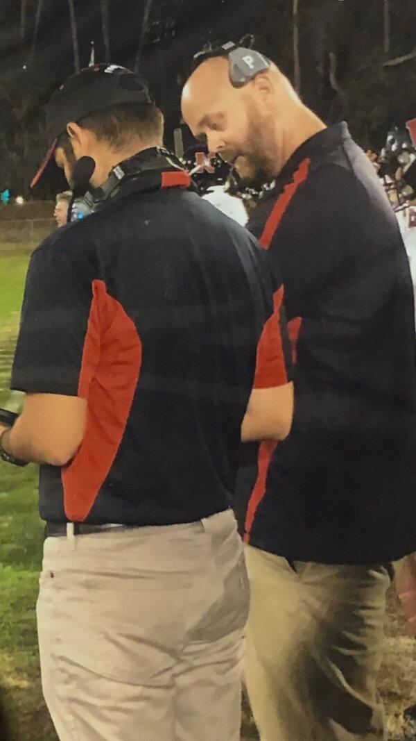 Katella High School football coach Dustin Hurley (R). (Courtesy of Dustin Hurley)