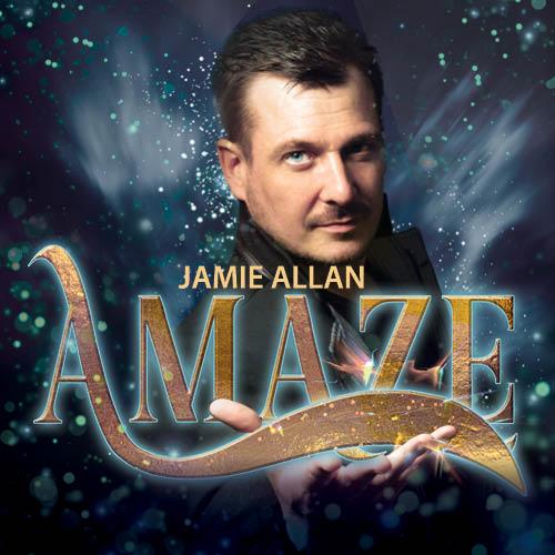 A poster for magician Jamie Allan's show "Amaze With Jamie Allen." (Rhapsody Theatre)