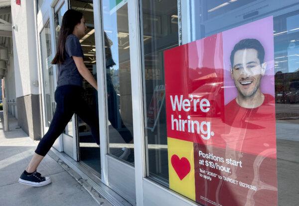 A customer walks into a Target store in Sausalito, Calif., on Nov. 3, 2023. (Justin Sullivan/Getty Images)