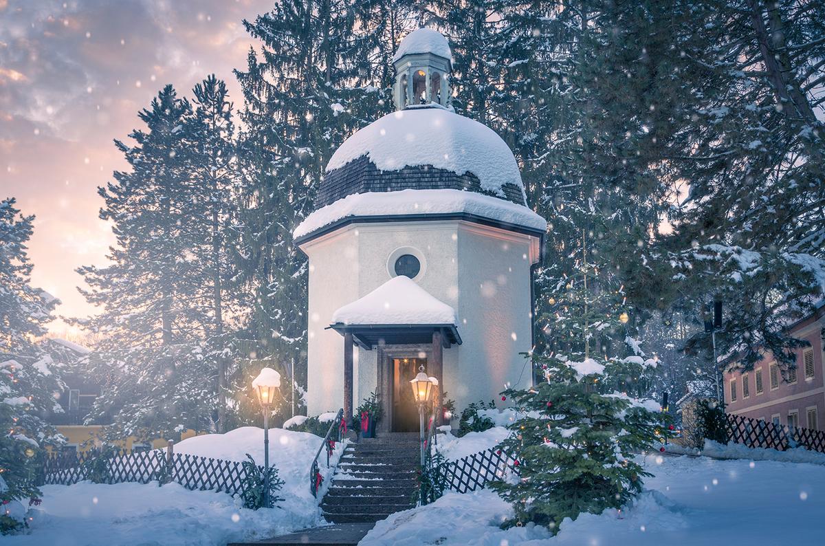 The famous Silent Night Chapel in Oberndorf, Salzburg, Austria. (mRGB/Shutterstock)