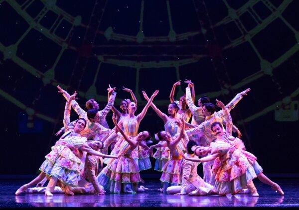 The Joffrey Ballet ensemble in “The Nutcracker.” (Katie Miller)