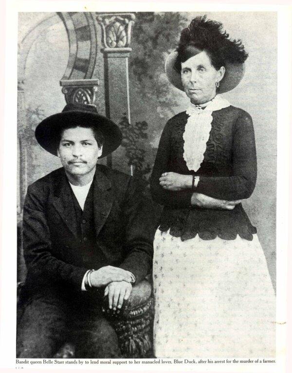 Blue Duck, one of the many men involved with Belle Starr, May 24, 1886. (Public Domain)