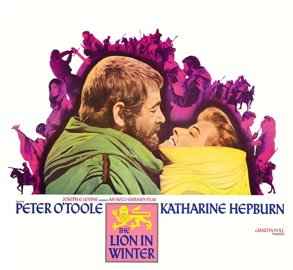 Detail of the 1968 movie poster for "The Lion in Winter." (AVCO Embassy Pictures)