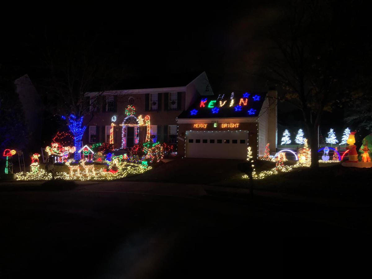 The "Hi Kevin" light display from 2021. (Courtesy of <a href="https://www.facebook.com/mike.witmer.16">Mike Witmer</a>)