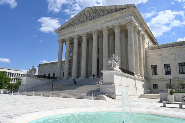 The U.S. Supreme Court is seen in Washington D.C. on April 23, 2023.(Daniel SLIM/AFP via Getty Images)