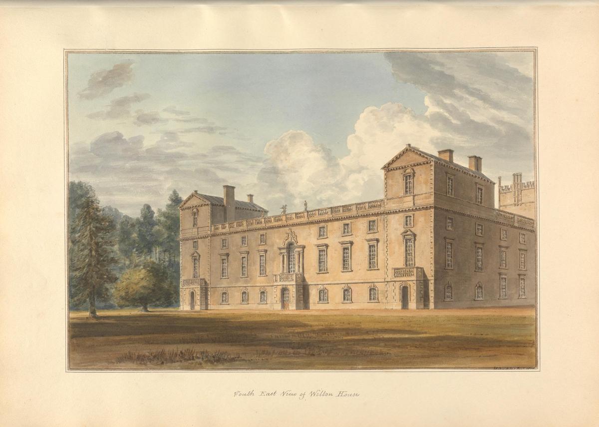 South East View of Wilton House, 1810, 1809, by George Stubbs. Yale Center for British Art, New Haven, Connecticut. (Public Domain)