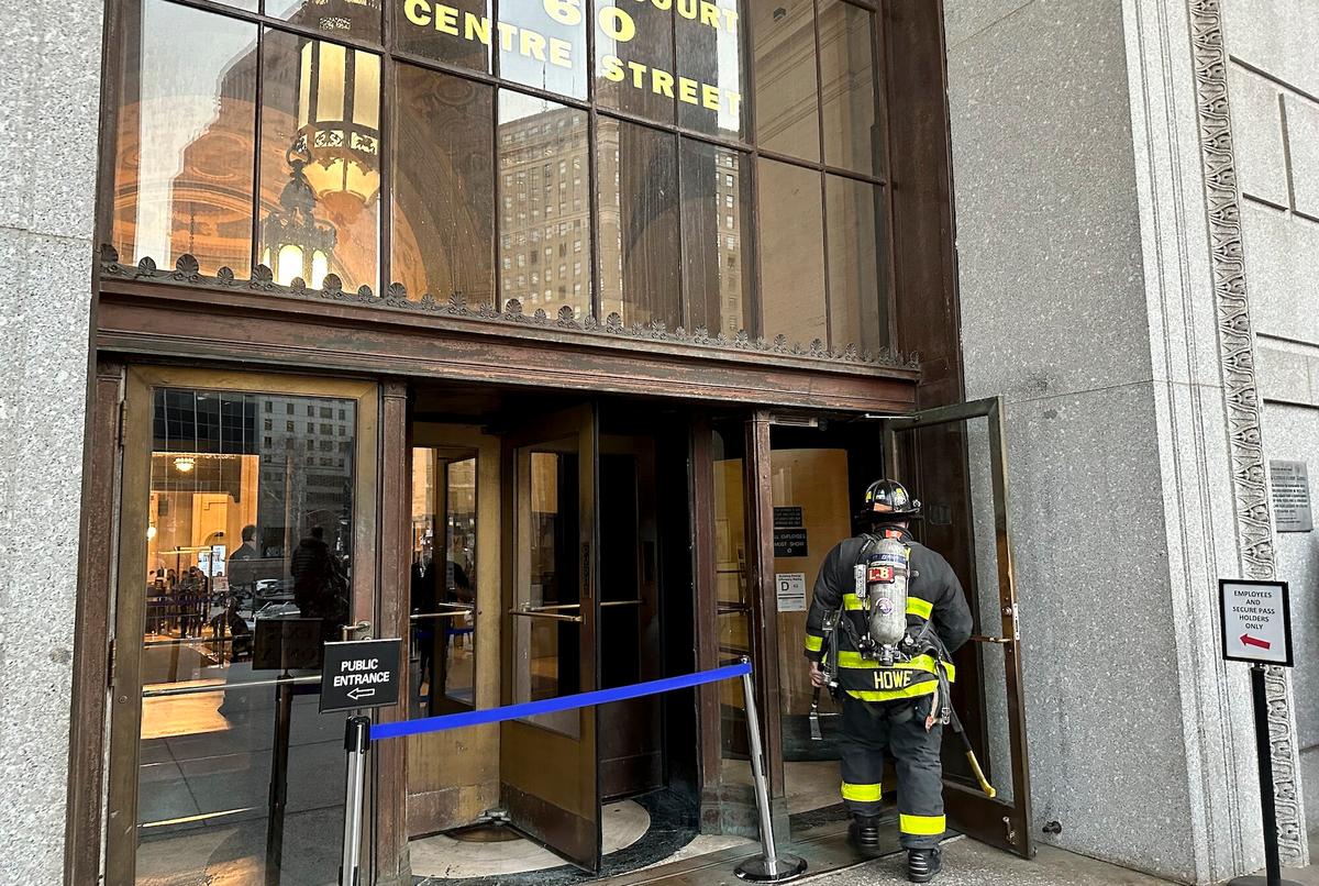 Trump Trial Judge Arthur Engoron Evacuated After Man Sets Fire In Courthouse