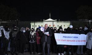 Biden Staffers Hold White House Vigil Calling for Israel–Hamas Ceasefire