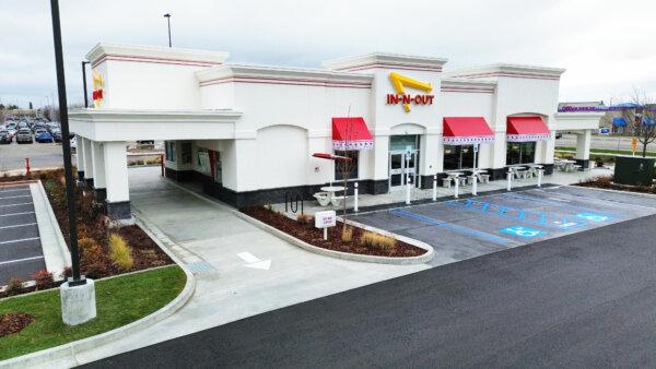 A new location for an In-N-Out Burger restaurant in Meridian, Idaho, on Jan. 26, 2023. (John Fredricks/The Epoch Times)
