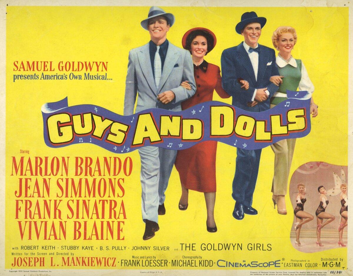 Lobby card for the 1955 film "Guys and Dolls." (MovieStillsDB)