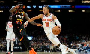 Brunson Scores Career-High 50, Hits All Nine of His 3-point Shots as Knicks Top Suns 139–122