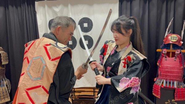 Yona Yeung's samurai experience in Japan. (Supplied)