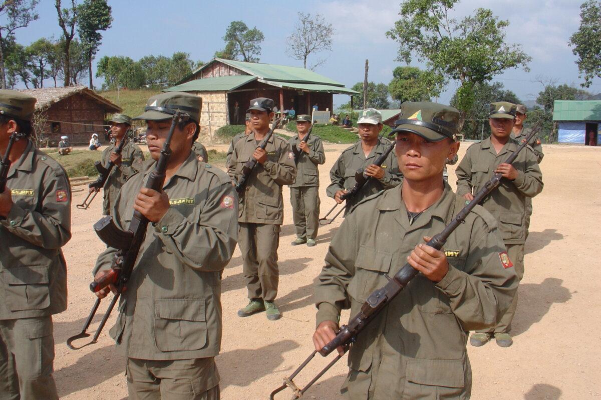 Burmese ethnic resistance fighters in Burma. (Courtesy of Antonio Graceffo)