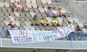 Pro-Palestinian Protestors Removed From International Cricket Match