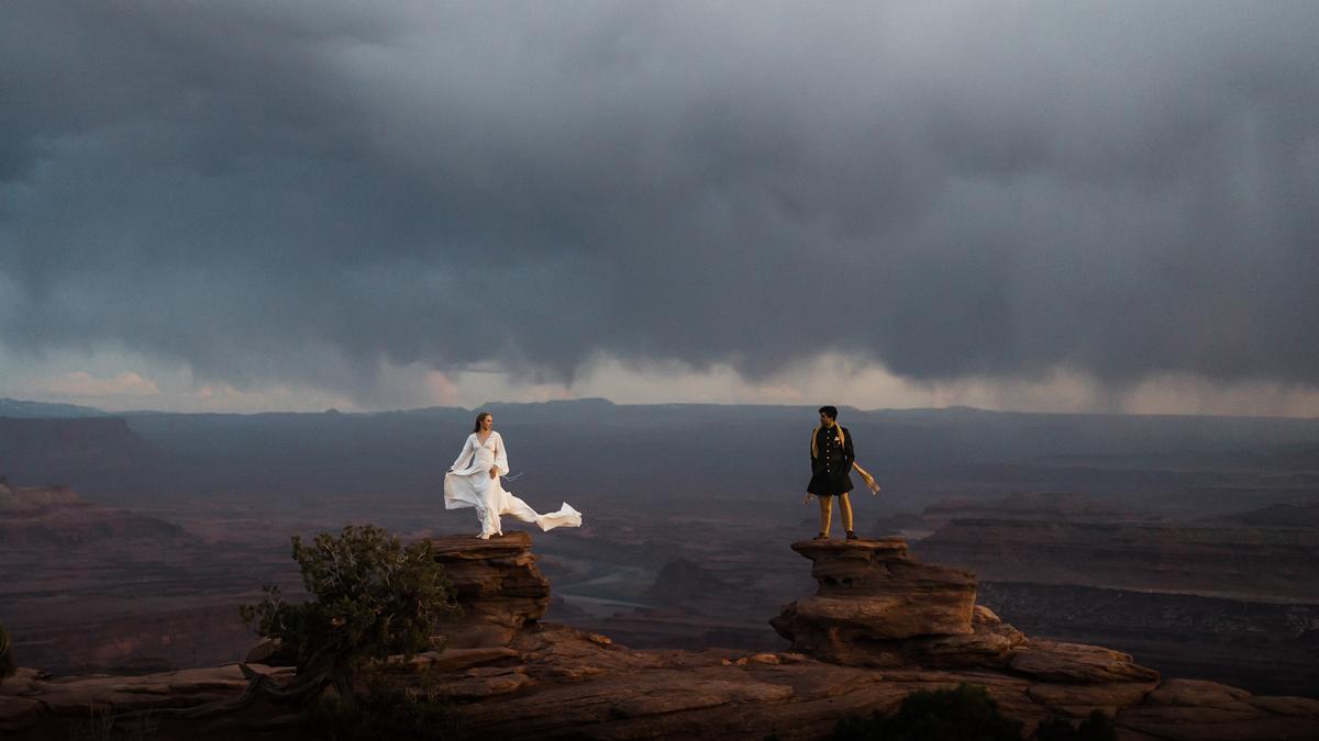 Aimee Schaefer's shot for the "Couple Portrait" category. (Courtesy of Aimee Schaefer via <a href="https://iwpoty.com/">International Wedding Photographer of the Year 2023</a>)