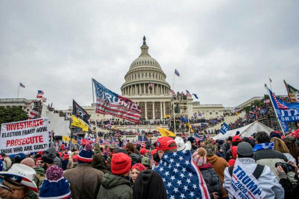 People protest at the U.S. Capitol in Washington on Jan. 6, 2021. (AP Photo/Jose Luis Magana, File)