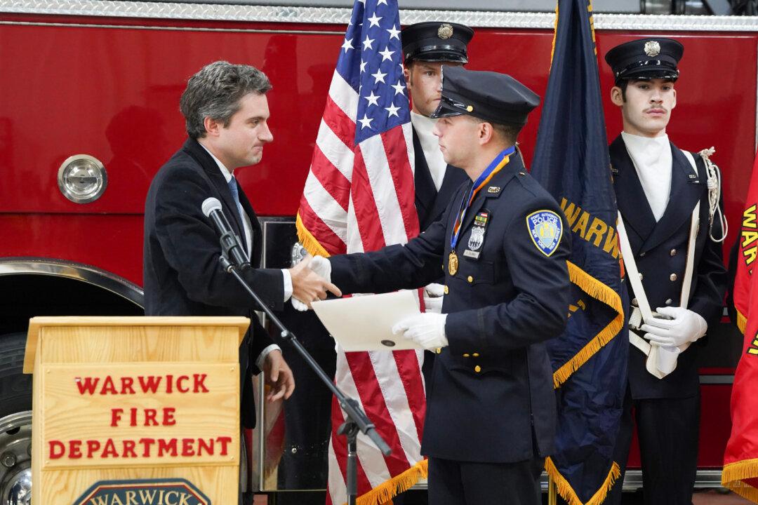 Warwick Volunteer Firefighter Awarded New York State Senate Liberty Medal