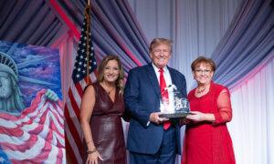 Trump Receives First Founding Fathers Award From Moms for America