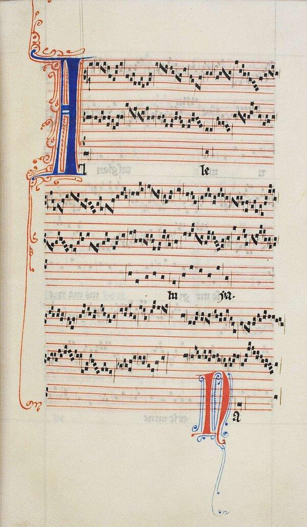 Pérotin, one of the few composers of Ars Antiqua who is known by name, composed this Alleluia nativitas in the third rhythmic mode. (Public Domain)