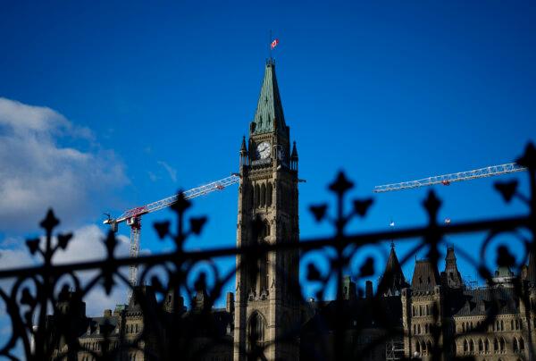 The Peace Tower of Parliament Hill is shown in Ottawa on Dec. 13, 2023. (The Canadian Press/Sean Kilpatrick)