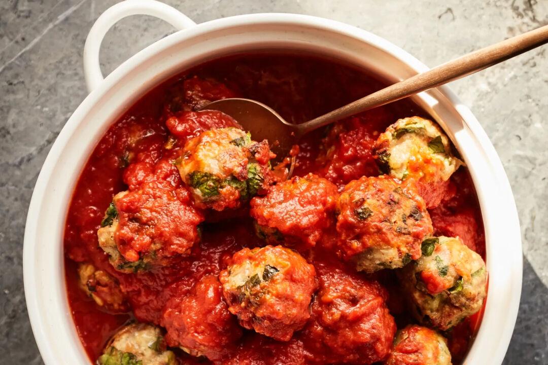 Turkey, Spinach, and Cheese Meatballs