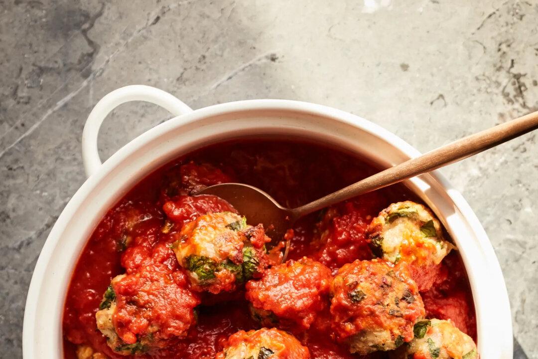 Turkey, Spinach, and Cheese Meatballs