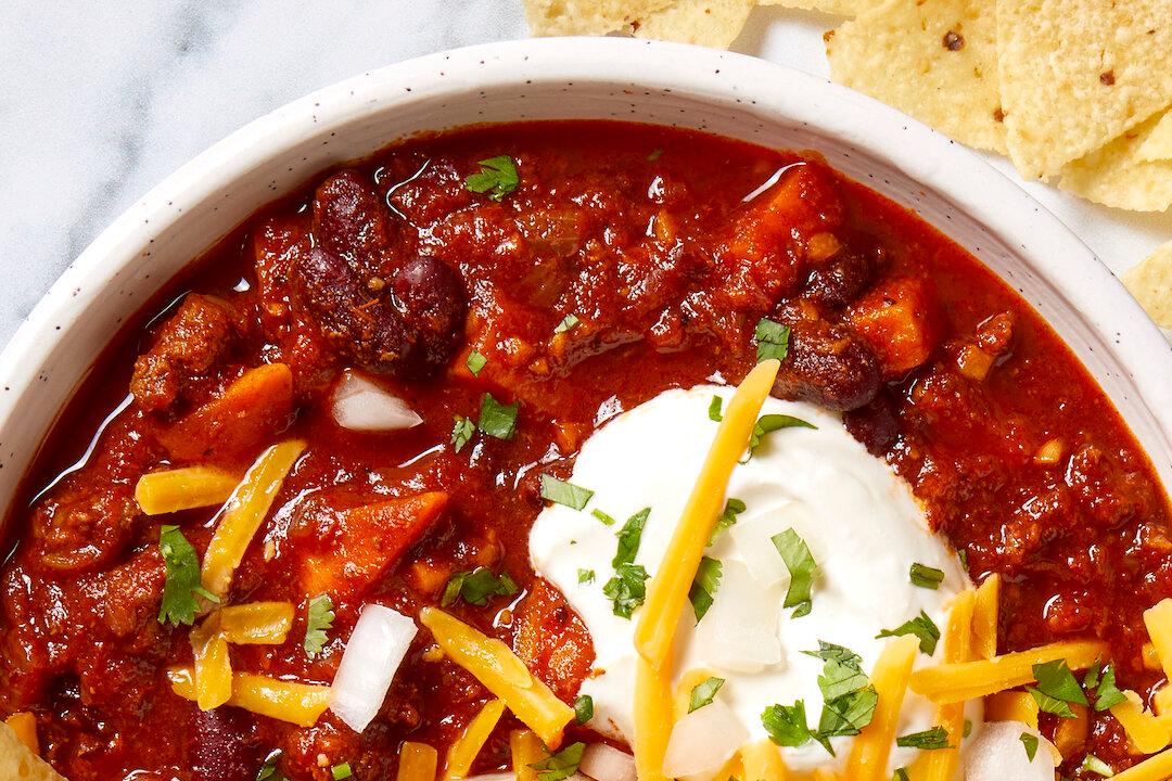 This One-Pot Beef and Sweet Potato Chili Is Our Go-to Weeknight Dinner