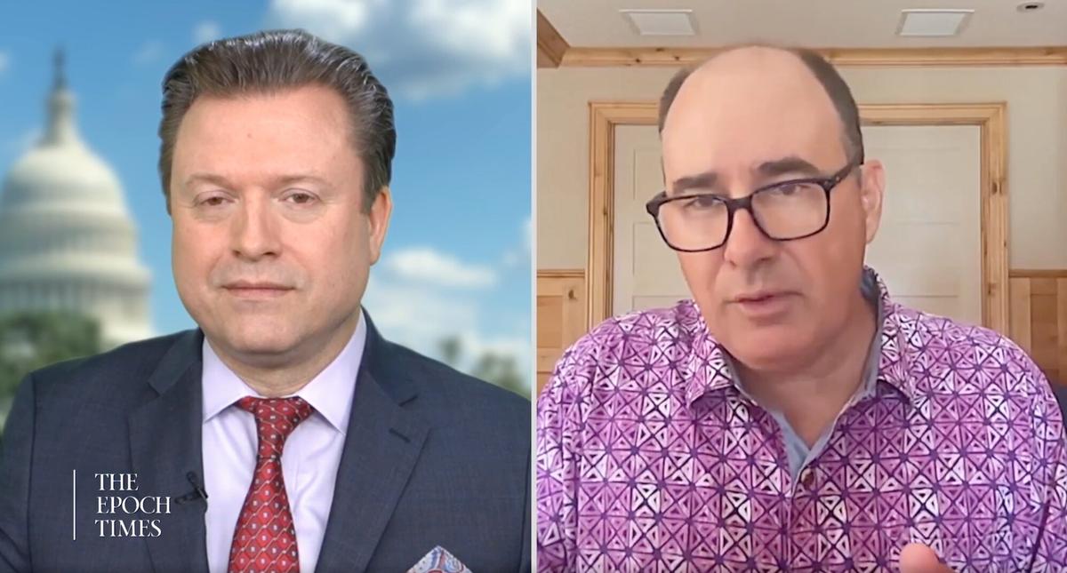Mr. McKernan on EpochTV’s American Thought Leaders program. He initially discovered that DNA fragments were packaged into lipid nanoparticles with the mRNA vaccine segments. (The Epoch Times)