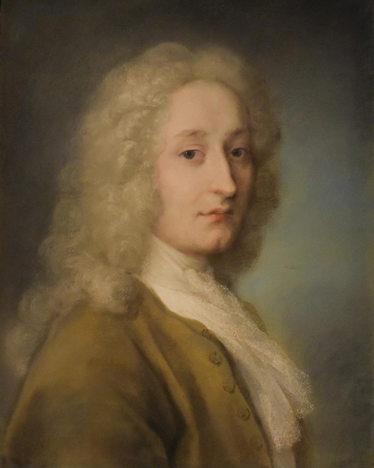 Portrait of Antoine Watteau, 1721, by Rosalba Carriera. Pastel on paper. Luigi Bailo Museum, Treviso, Italy. (<a href="https://commons.wikimedia.org/wiki/File:Rosalba_Carriera,_ritratto_di_gentiluomo_Antoine_Watteau,_Complesso_di_Santa_Caterina.jpg">Nicola Quirico</a>/<a href="https://creativecommons.org/licenses/by-sa/4.0/deed.en">CC BY-SA 4.0 DEED</a>)