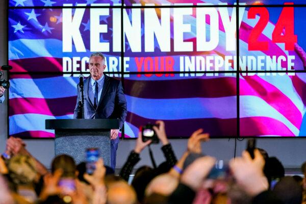 Independent presidential candidate Robert F. Kennedy Jr. speaks at a campaign rally in Phoenix on Dec. 20, 2023. (Matt York/AP Photo)