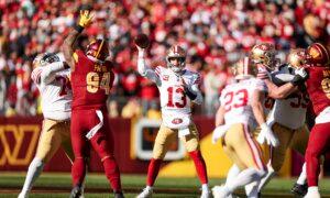 Brock Purdy Bounces Back, 49ers Clinch the NFCâs Top Seed by Beating the Commanders 27â10