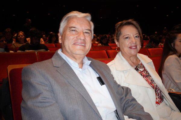 The Leibas enjoyed Shen Yun with his family at the Jones Hall for the Performing Arts in Houston, Texas, on Jan. 1, 2024. (Sally Sun/The Epoch Times)