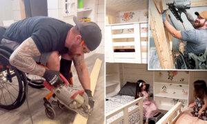 The Wheelchair Dad: Builder Paralyzed in a Fall Creates Dream Bunkbed for 3 Daughters