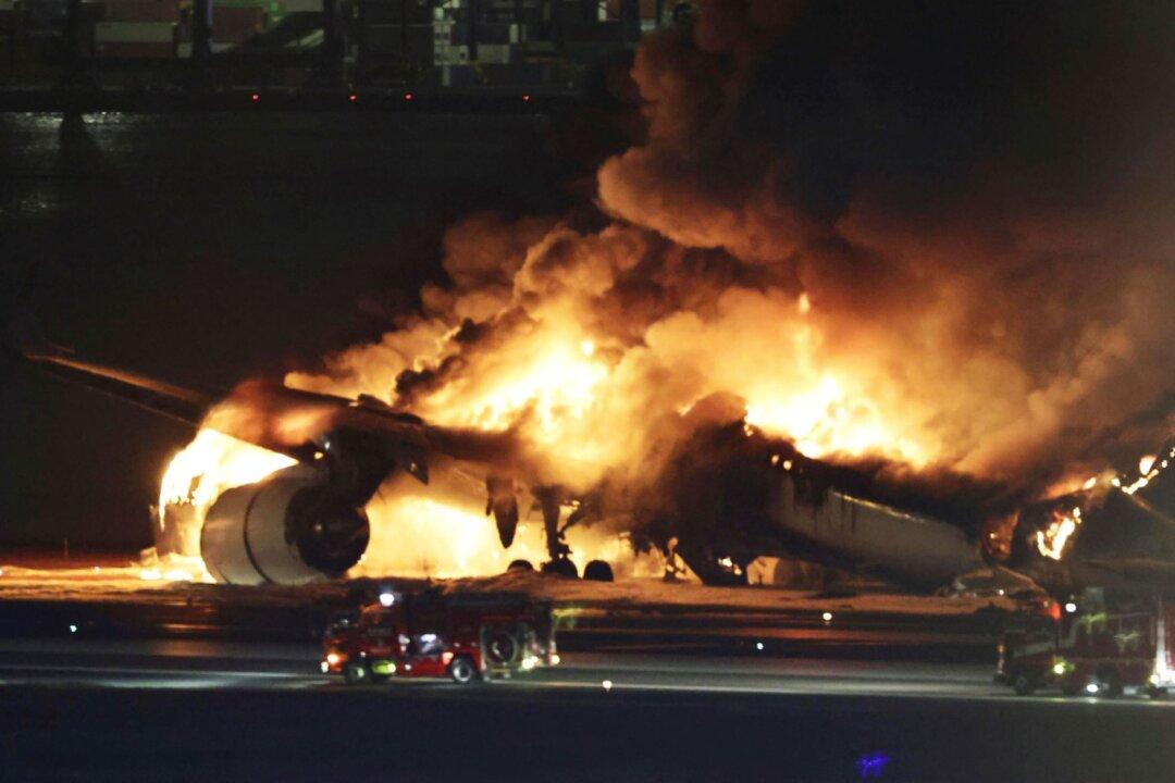 Planes Catch Fire After Collision at Japan’s Haneda Airport, Killing 5