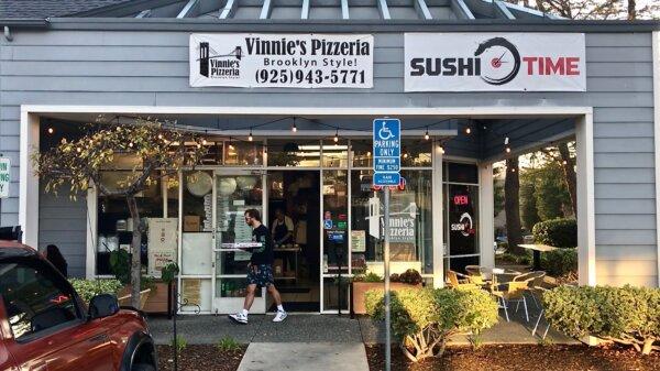 Vinnie’s Pizzeria in Martinez, Calif., on Dec. 1, 2023. (Keegan Billings/The Epoch Times)