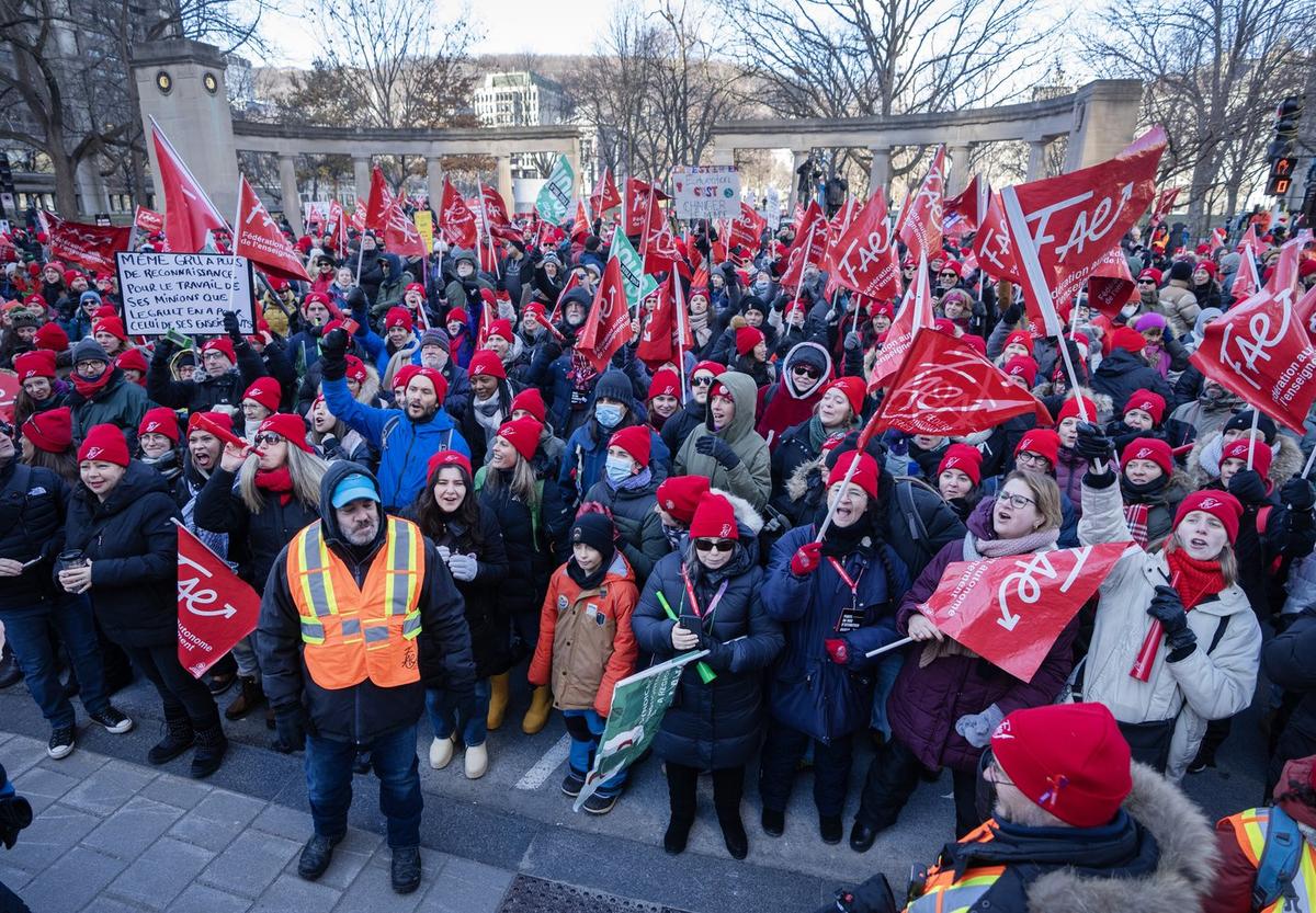 17.4 Percent Raise Over 5 Years for Quebec’s ‘Common Front’ Public Sector Unions