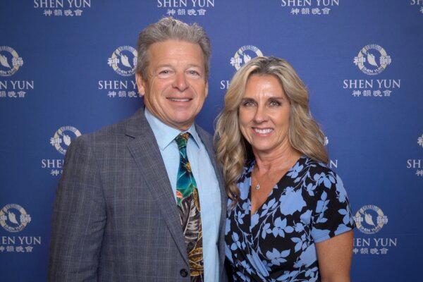 Kenneth and Shirley Brem at Shen Yun Performing Arts for the first time in San Francisco on Jan. 4, 2024. (NTD)