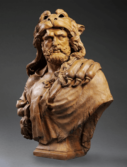 “Hercules,” 1640–1650, by Lucas Faydherbe. Terracotta, Victoria and Albert Museum, UK. (Public Domain)