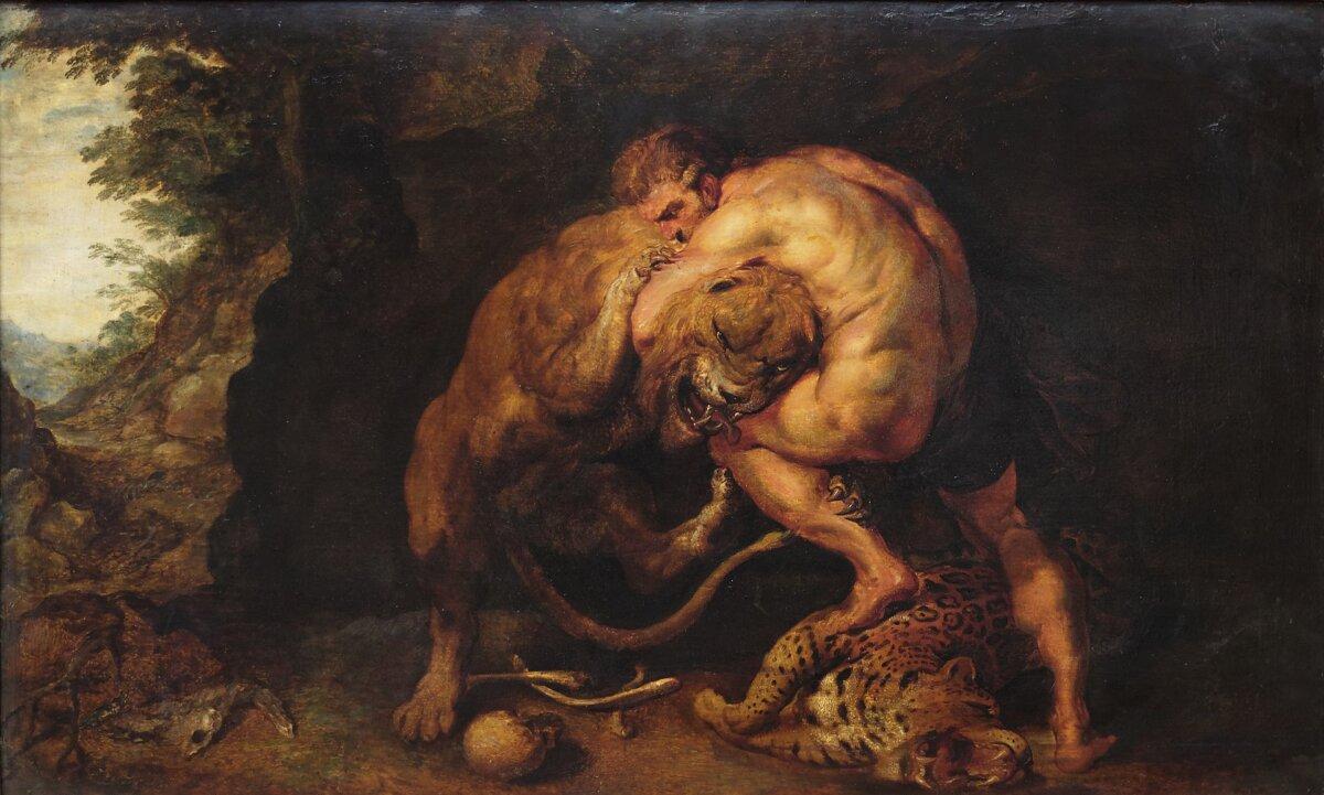 “Hercules and the Lion of Nemea,” by Peter Paul Rubens. National Museum of Art of Romania. (Public Domain)