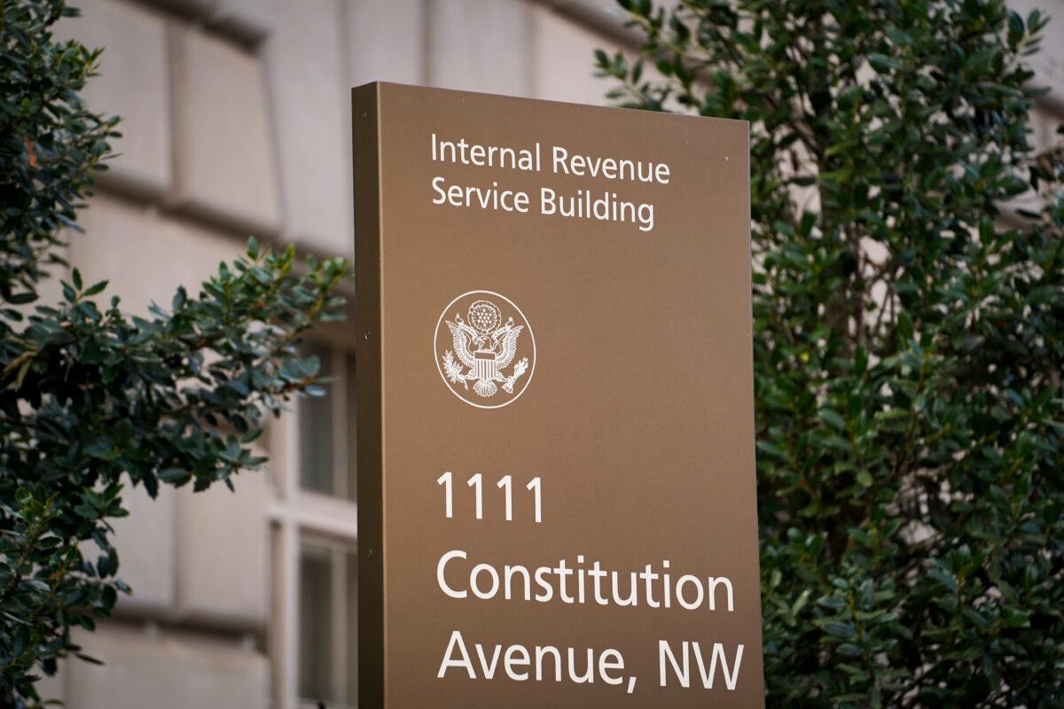 The Internal Revenue Service (IRS) building in Washington on Jan. 4, 2024. (Madalina Vasiliu/The Epoch Times)