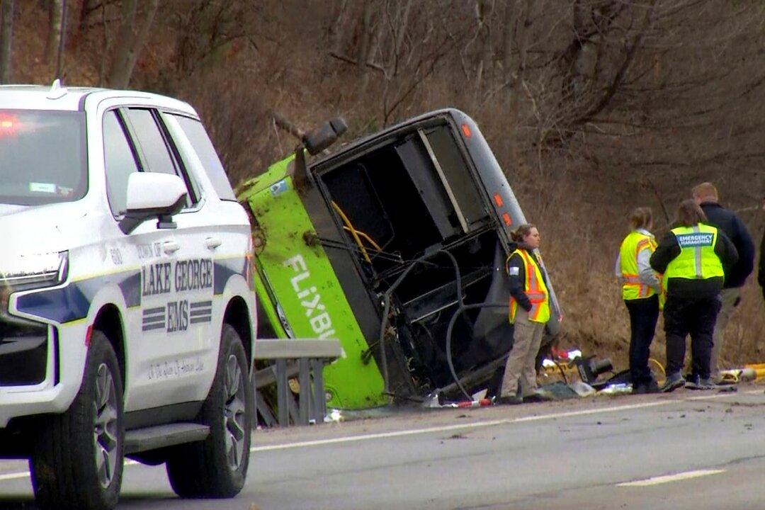 Bus Rollover Crash on Upstate New York Highway Leaves One Dead and Dozen Injured