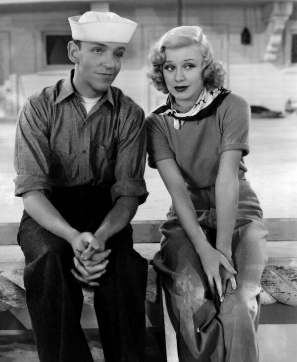 Bake Baker (Fred Astaire) and Sherry Martin (Ginger Rogers), in "Follow the Fleet." (MovieStillsDB)