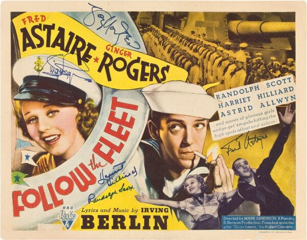 Lobby card for "Follow the Fleet," (MovieStillsDB)
